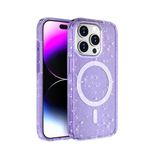 Moby Shop İphone 15 Pro Kılıf Şeffaf Simli Ve Magsafe Özellikli Şık Dazzle Premium Sert Silikon Kapak