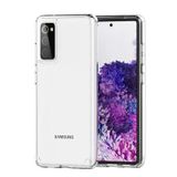 Moby Shop Samsung Galaxy S20 Fe Kılıf Tam Koruma Sağlayan Ultra Sağlam Glazarm Premium Şeffaf Sert Silikon Kapak