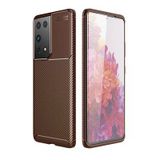 Moby Shop Samsung Galaxy S21 Ultra Kılıf Karekarbon Desenli Şık Ve Dayanıklı Torvex Premium Silikon Kapak