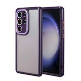 Moby Shop Samsung Galaxy S23 Ultra Kılıf Kamera Korumalı Renkli Kenar Ve Çerçeve Tasarımlı Kromi Kapak