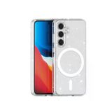Moby Shop Samsung Galaxy S24 Fe Kılıf Şeffaf Simli Ve Magsafe Özellikli Şık Dazzle Premium Sert Silikon Kapak