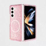 Moby Shop Samsung Galaxy Z Fold 6 Kılıf Şeffaf Simli Ve Magsafe Özellikli Şık Dazzle Premium Sert Silikon Kapak