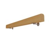 MObyat Küpeşte, 1ft-20ft Uzun Ahşap Merdiven Küpeşte, Metal Braketli, Emniyetli Kaymaz Duvar Tutunma Rayları, Koridor Villa Loft Korkuluk, Merdiven Küpeşte Komple Kit, Kolay Kurulum