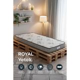 Mobyat Ultra Full Ortopedik Royal Sünger Yatak Yavrulu Yatak Ranza Yatağı (80x200) - Beyaz - Gri - 80 x 200 cm