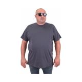 Moc Grande 11100 Büyük Beden Basic Füme Erkek T-shirt