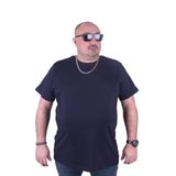 Moc Grande 11100 Büyük Beden Basic Lacivert Erkek T-shirt