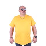 Moc Grande 11100 Büyük Beden Basic Sarı Erkek T-shirt