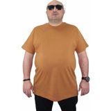 Moc Grande 11100 Büyük Beden Basic Vizon Erkek T-shirt