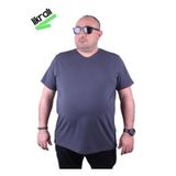 Moc Grande 11160 Büyük Beden Basic Füme Erkek T-shirt