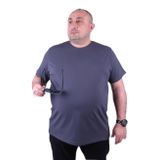 Moc Grande 11160 Büyük Beden Füme Erkek T-shirt