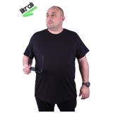 Moc Grande 11160 Büyük Beden Siyah Erkek T-shirt