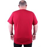 Moc Grande 11170 Büyük Beden Basic Bordo Erkek T-shirt