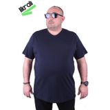Moc Grande 11170 Büyük Beden Basic Lacivert Erkek T-shirt