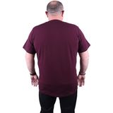 Moc Grande 11170 Büyük Beden Mürdüm Erkek T-shirt