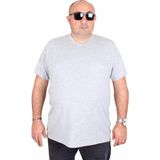 Moc Grande 11170 Gri Melanj V Yaka Erkek T-shirt