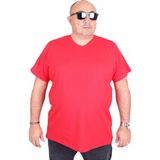 Moc Grande 11170 Kırmızı V Yaka Erkek T-shirt