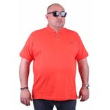 Moc Grande 11501 Büyük Beden Basic Nar Çiçeği Erkek T-shirt