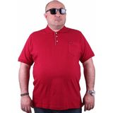 Moc Grande 11501 Polo Büyük Beden Bordo Erkek T-shirt