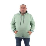 Moc Grande 11700 Çağla Büyük Beden Basic Kapüşonlu Erkek Sweatshirt