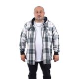 Moc Grande 22202 Yeşil Büyük Beden Çift Cep Oduncu Erkek Sweatshirt