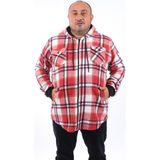Moc Grande 22204 Bordo Büyük Beden Çift Cep Kapüşonlu Erkek Sweatshirt