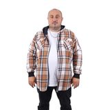 Moc Grande 22204 Lacivert Büyük Beden Çift Cep Kapüşonlu Erkek Sweatshirt