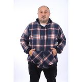 Moc Grande 22208 Indigo Büyük Beden Kanguru Cep Square Erkek Sweatshirt