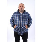 Moc Grande 22208 Saks Büyük Beden Kanguru Cep Square Erkek Sweatshirt