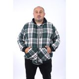 Moc Grande 22209 Nefti Kangaroo Pocket Stripe Oduncu Gömlek Erkek Sweatshirt