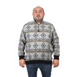 Moc Grande 22220 Siyah Oduncu Polo Yaka Fermuarlı Erkek Sweatshirt