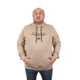 Moc Grande 22702 Bej Tokyo Büyük Beden Erkek Sweatshirt