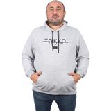 Moc Grande 22702 Gri Tokyo Büyük Beden Erkek Sweatshirt