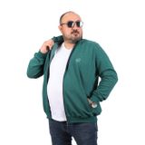 Moc Grande 22716 Impact Nefti Yeşili Büyük Beden Fermuarlı Hırka