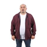 Moc Grande 22718 Bordo Büyük Beden Direction Erkek Sweatshirt