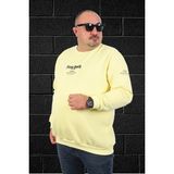 Moc Grande 22730 Sarı Bisiklet Yaka Stray South Erkek Sweatshirt