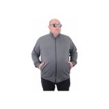 Moc Grande 22750 Gri Melanj Fermuarlı Erkek Sweatshirt