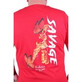 Moc Grande 23101 Savage Büyük Beden Kırmızı Erkek T-shirt