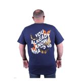 Moc Grande 23107 Butterfly Marin Sıfır Yaka Erkek T-shirt