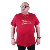 Moc Grande 23112 Wings Büyük Beden Bordo Erkek T-shirt