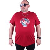 Moc Grande 23119 Sıfır Yaka Summer Bordo Erkek T-shirt