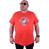 Moc Grande 23119 Summer Büyük Beden Nar Çiçeği Erkek T-shirt