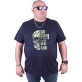 Moc Grande 23126 Sıfır Yaka No Gain Erkek Lacivert T-shirt