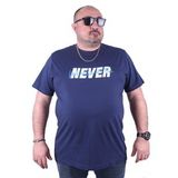 Moc Grande 23135 Never Büyük Beden Marin Erkek T-shirt