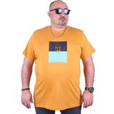 Moc Grande 23136 Seaing Büyük Beden Hardal Erkek T-shirt