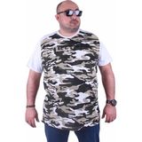 Moc Grande 23147 Shoulder Line Camouflage Beyaz Erkek T-shirt