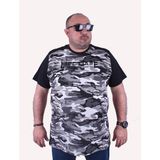 Moc Grande 23147 Shoulder Line Camouflage Füme Erkek T-shirt
