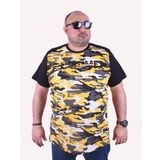 Moc Grande 23147 Shoulder Line Camouflage Hardal Erkek T-shirt