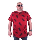 Moc Grande 23149 Büyük Beden Basic Bordo Erkek T-shirt