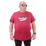 Moc Grande 23177 Büyük Beden Basic Bordo Erkek T-shirt