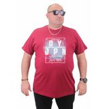 Moc Grande 23181 Büyük Beden Basic Bordo Erkek T-shirt